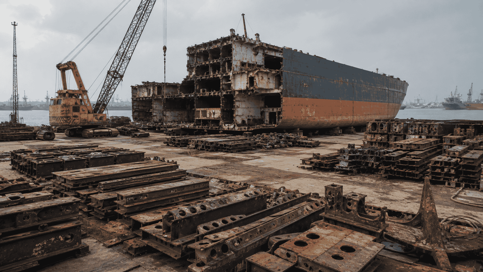 Organised ship recycling and dismantling environment